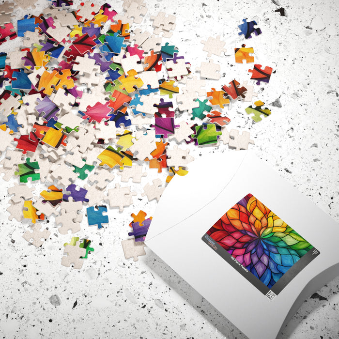 Rainbow Petal Mandala Puzzle - 1014 Pieces