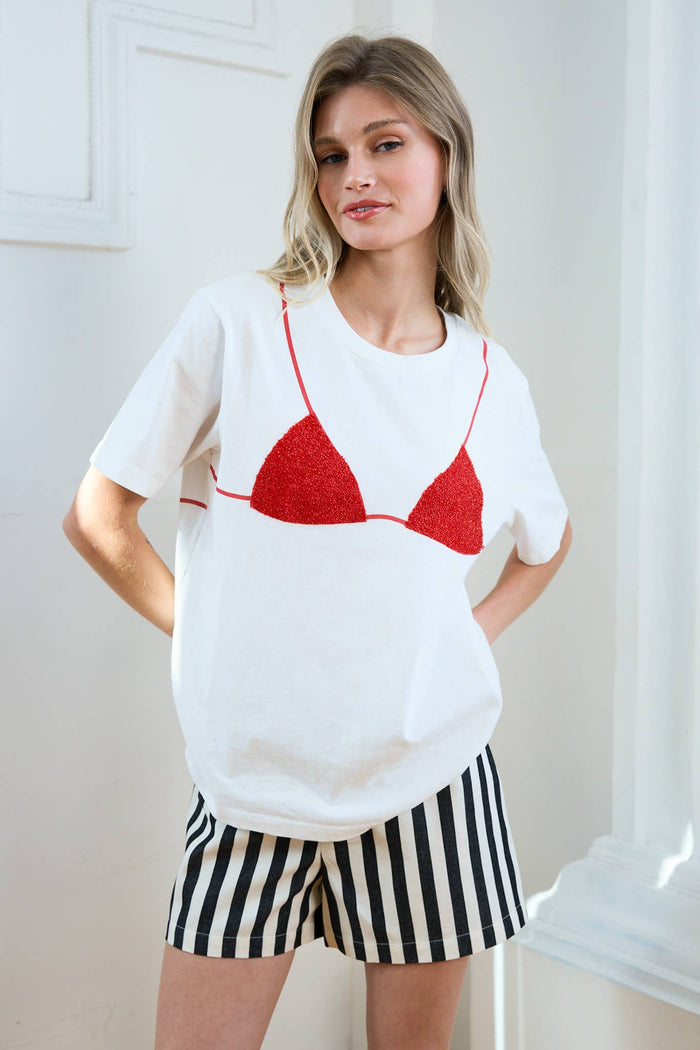 Red Bikini Graphic Tee