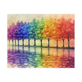 Row Of Rainbow Trees Puzzle - 1014 Pieces