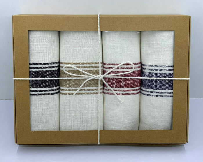 Set Of 4 Kitchen Towels in Gift Box