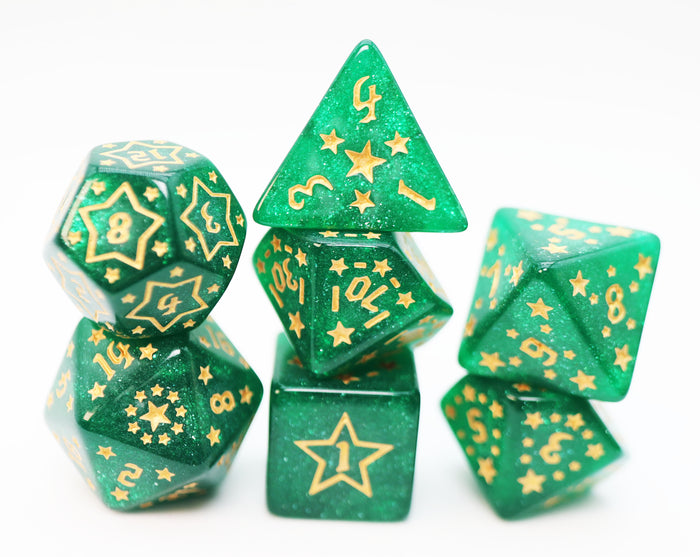 Shooting Stars: Manganese RPG Dice Set Plastic Dice Foam Brain Games