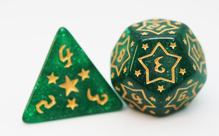 Shooting Stars: Manganese RPG Dice Set Plastic Dice Foam Brain Games