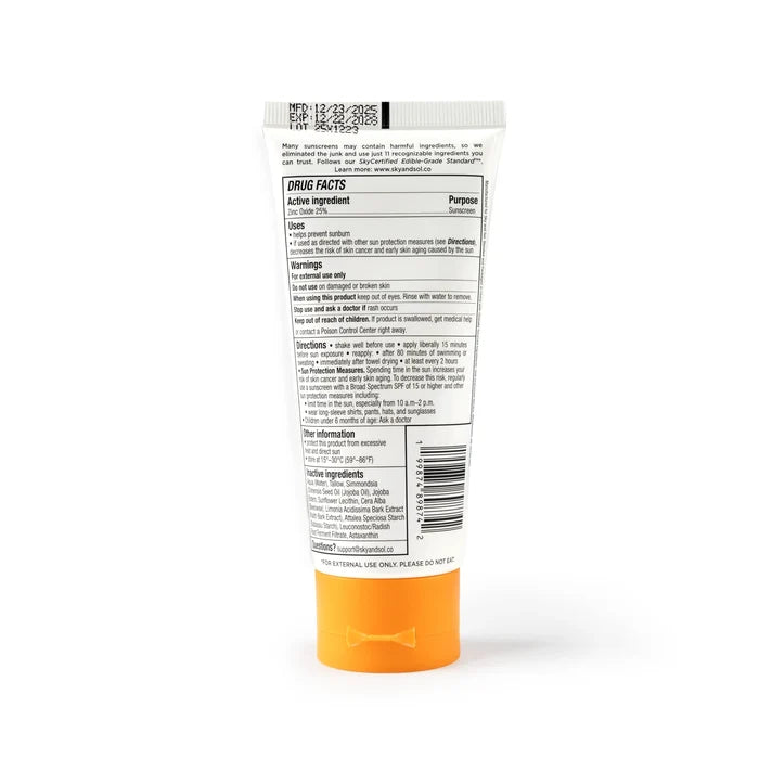 Sky and Sol Kids and Babies Sunscreen - Sky and Sol