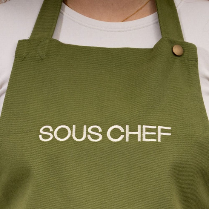 Sous Chef Green Denim Apron