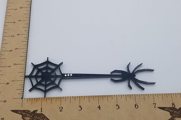 Spider and web halloween wand drink stirrer