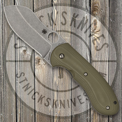 Spyderco Bombshell - Flash Batch - OD Green G10 Handle w/ Titanium Liner - CPM-20CV Steel - C250GTI