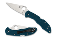 Spyderco Delica 4 - Plain K390 Blade - Blue FRN Handle - C11FPK390 - SNK/WTO - Home Office