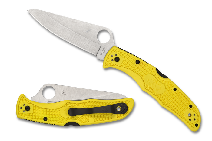 Spyderco Pacific Salt 2 - Plainedge H1 Steel - Yellow FRN - C91PYL2 - SNK/WTO - Home Office