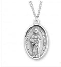 St Jude SS Medium Medal 20 Inch Chain