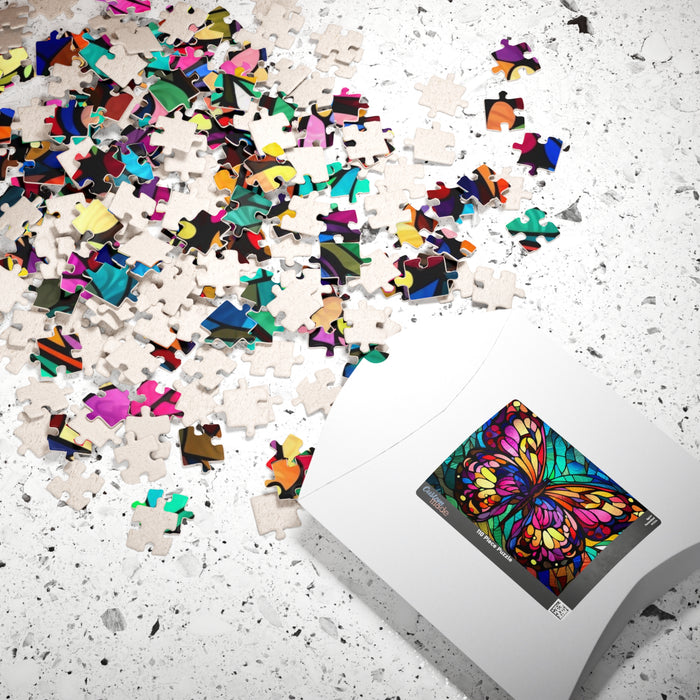 Summer Butterfly Stained Glass Puzzle - 1014 Pieces