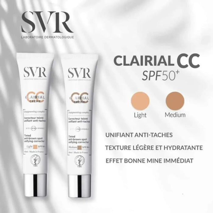 SVR Clairial Tinted Cc Cream Spf50+  40ml