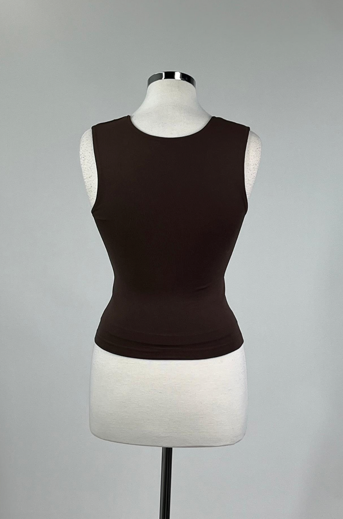 Takes Two Tank -- Dark Brown