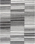 Tania Black And White Modern Stripes Pattern Hand Woven Area Rug - The Rug Decor