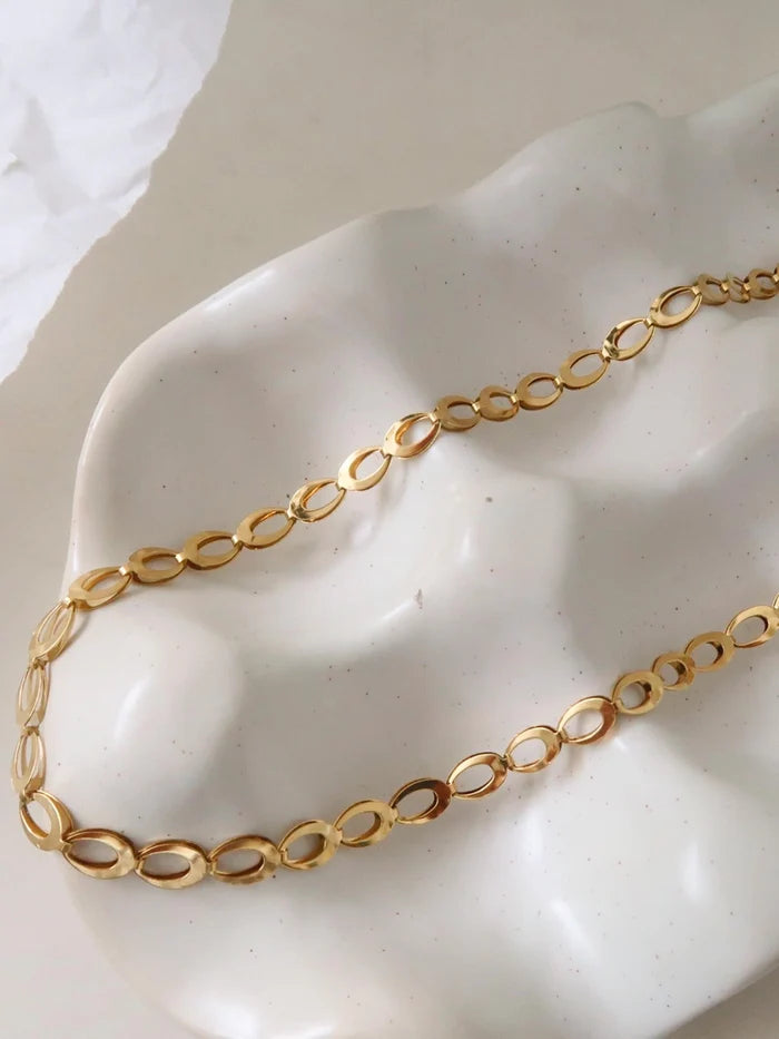 Thessaly 18K Oval Link Chain Necklace