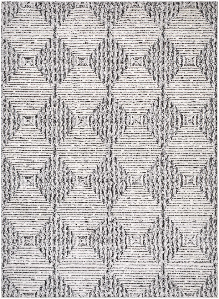 Truda Modern Geometrical Pattern Ivory Rug - The Rug Decor