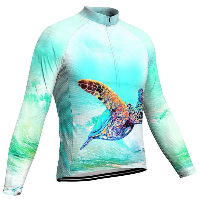 Turtle Long Sleeve Cycling Jersey for Men