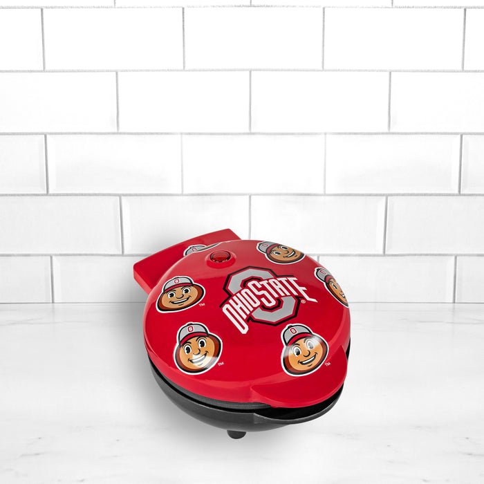 Uncanny Brands Ohio State Buckeyes Brutus Buckeye Mini Waffle Maker