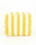 Yellow Striped Terry Pouch